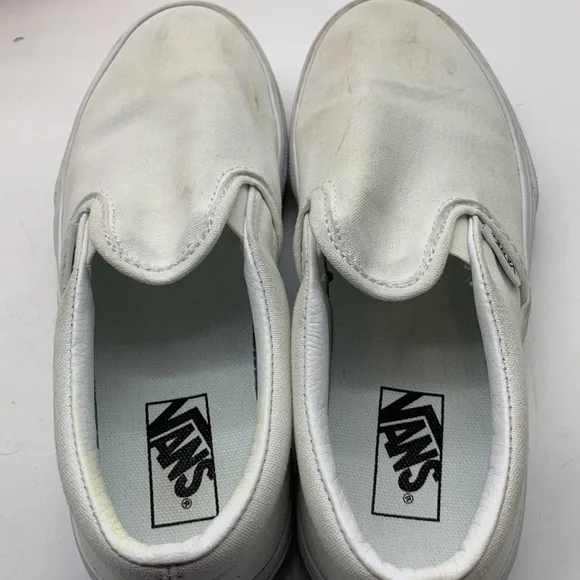 Vans off The Wall White slip on loafer Sz 1.5 - Picture 5 of 9